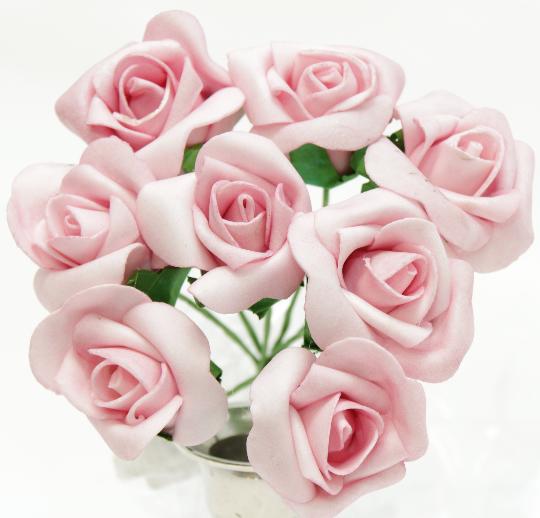 SZÁRAZ POLIFOAM RÓZSA 4-5CM RÓZSASZÍN