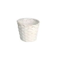 KOSÁR BAMBUSZ KASPÓ 15X11CM FEHÉR GF-141L-WS