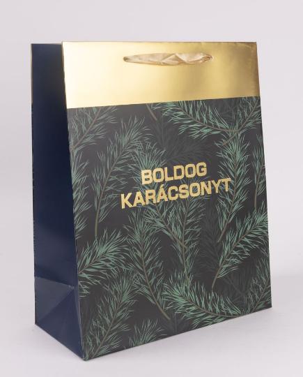 KARÁCSONYI DÍSZTASAK 18X23CM FELIRATOS 370860