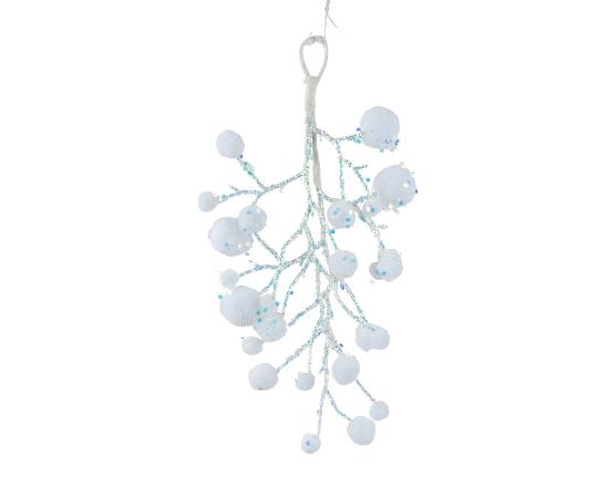 KARÁCSONYI HÓLABDÁS ÁG 30CM 730081