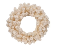 KARÁCSONYI KOSZORÚ 50CM CREME/WHITE 689976