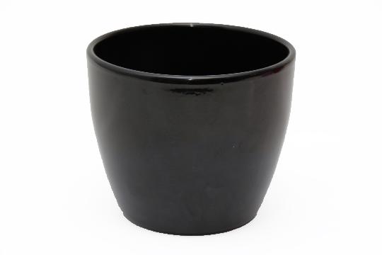 KERAMIA KASPO 15CM FEKETE