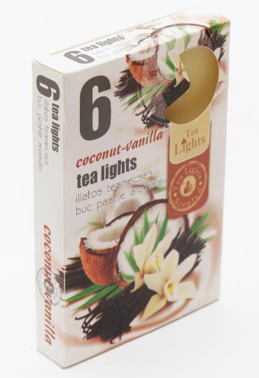 MÉCSES TEA ILLATOS X6 COCONUT-VANILLA