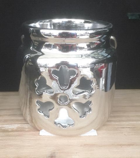 KARÁCSONYI MÉCSESTARTO HOPIHÉS EZÜST 153643