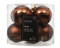 KARÁCSONYI ÜVEG GÖMB (8DB) 7CM ESPRESSO 140639