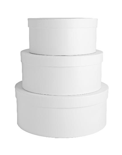 DISZDOBOZ KEREK 35CM FEHÉR