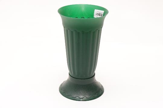 MÛANYAG VÁZA 11X21CM BORDÁS ZÖLD