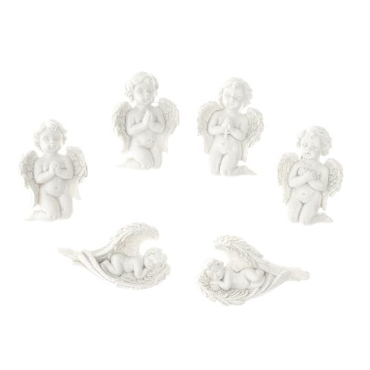 KARÁCSONYI POLY ANGYAL 4,5X1,8X6,8CM DD56443