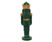 KARÁCSONYI DIÓTÖRŐ 26CM VELVET ÁLLÓ GREEN 704592