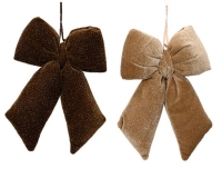 KARÁCSONYI MASNI BÁRSONY GLITTERES 35CM MIX 512188