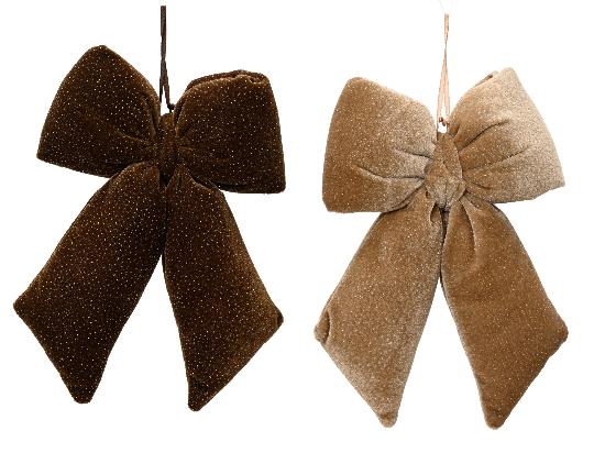 KARÁCSONYI MASNI BÁRSONY GLITTERES 35CM MIX 512188