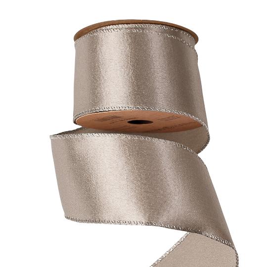 KARÁCSONYI SZALAG 63MMX5M DRÓTOS EZÜST SR6305-98