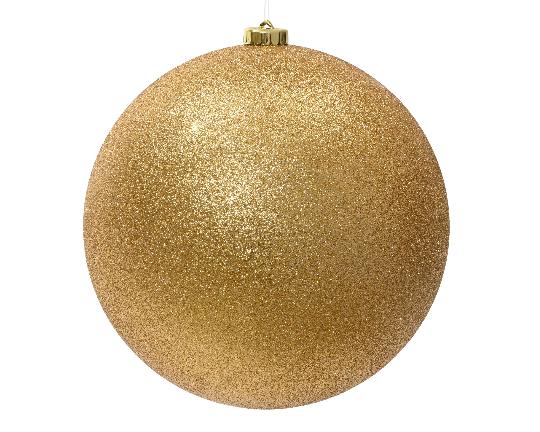 KARÁCSONYI GÖMB (1DB) 20CM MÛA.LIGHT GOLD 023988
