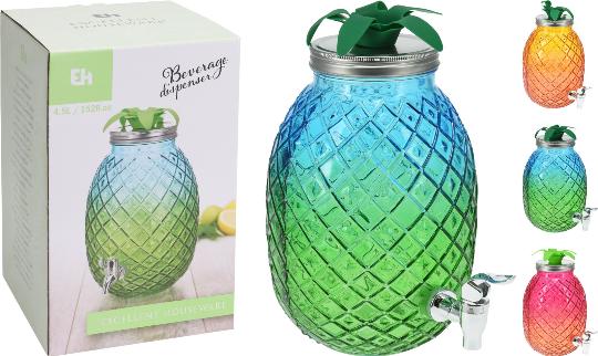 ÜVEG CSAPOS ADAGOLO 4,5L ANANÁSZ ALAKÚ 907244