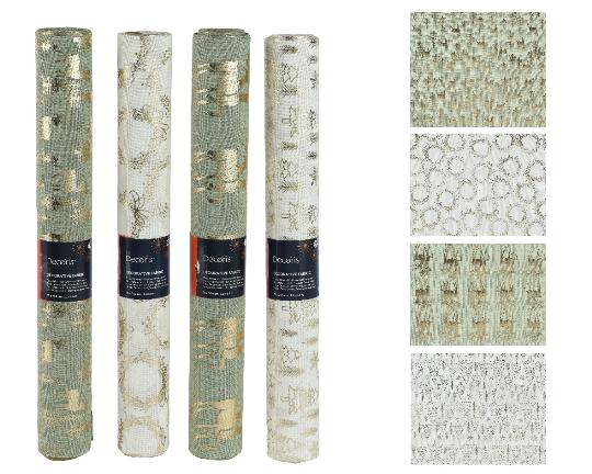 KARÁCSONYI DEKOR ANYAG 35X200CM MIX 463453