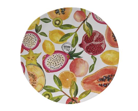 MELAMINE TÁNYÉR 26,5CM GYÜMÖLCS MINTÁS 874202