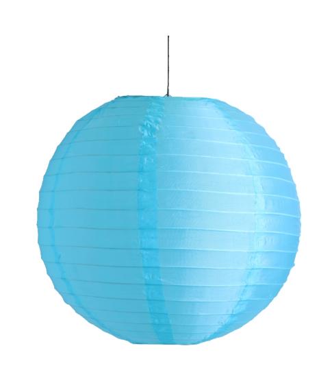 DEKOR LAMPION GÖMB ORGANZA 30CM TÜRKIZKÉK
