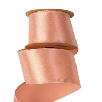KARÁCSONYI SZALAG 63MMX5M DRÓTOS ROSE GOLD SR6305-20