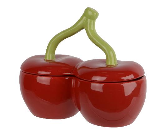 KERÁMIA TÁROLÓ CSERESZNYE ALAKÚ 874060