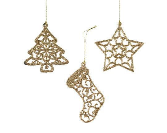 KARÁCSONYI FA DÍSZ AKASZTÓS MIX X1 708218
