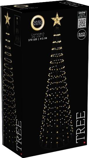 KARÁCSONYI VIL. FENYŐFA 370 LEDES 210CM WARM WHITE 547892