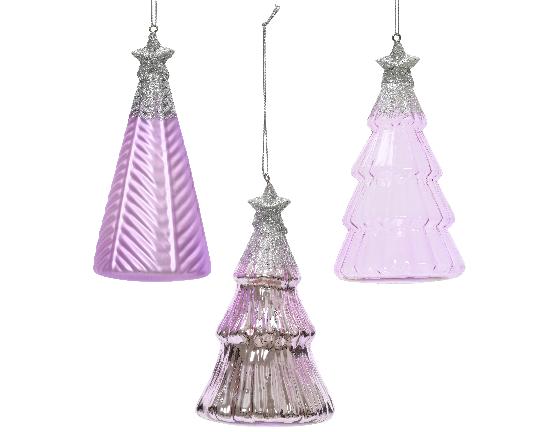 KARÁCSONYI FA DÍSZ AKASZTÓS FENYŐ 12CM LILAC BREEZE 121730