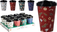 KARÁCSONYI MÛANYAG CSŐRÖS POHÁR MIX 541079