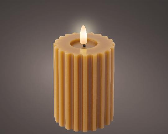 KARÁCSONYI GYERTYA LEDES 12,5CM ORANGE/WARM 487430