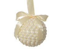 KARÁCSONYI GÖMB GYÖNGYÖS 10CM PEARL 453420
