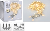 KARÁCSONYI ÉGŐSOR 320 LEDES CLEAR WIRE WARM WHITE 542922