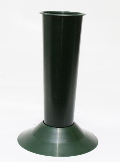 MÛANYAG VÁZA 9X27CM ZÖLD