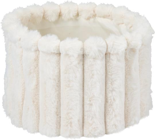 KOSÁR MÛSZŐRME KEREK 15X22CM WHITE 557067