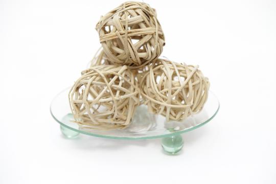 SZÁRAZ VESSZŐ LABDA 4CM NATUR