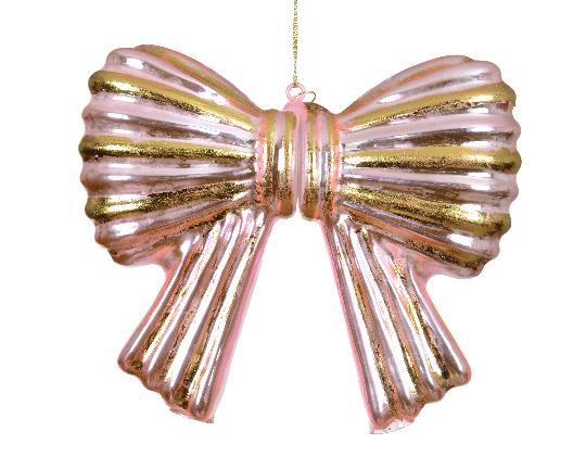 KARÁCSONYI ÜVEG MASNI PINK 071426