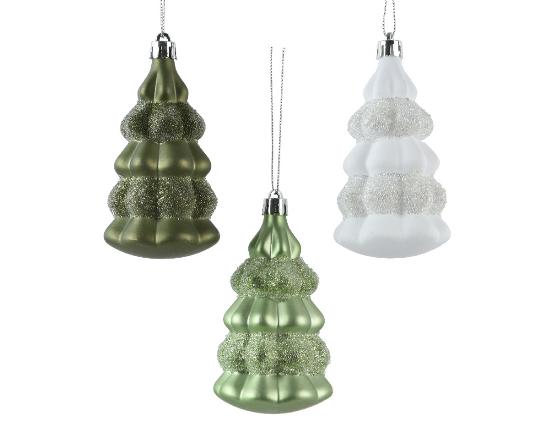 KARÁCSONYI AKASZTÓS DÍSZ 9,5CM FENYŐ MIX 028542