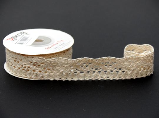 SZALAG CSIPKE 1,5-3CMCMX4,5M 2,5 CM EKRÜ 1