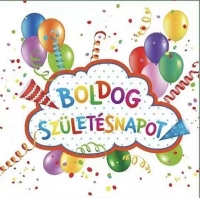 PARTY SZALVÉTA X20 BOLDOG SZ.NAPOT LUFIS 343506