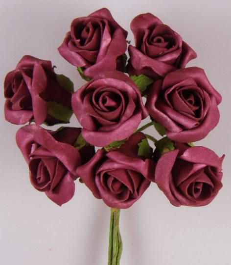 SZÁRAZ POLIFOAM RÓZSA 4-5CM BORDÓ