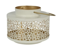 FÉM LÁMPÁS 19X15CM WHITE/GOLD 873322