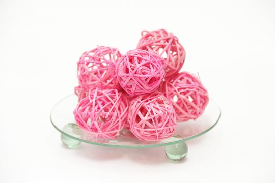 SZÁRAZ VESSZŐ LABDA 3CM RÓZSASZÍN