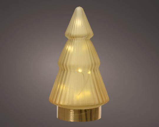 KARÁCSONYI LEDES FENYŐ 19,5CM ÜVEG AMBER/WARM WHITE 489008