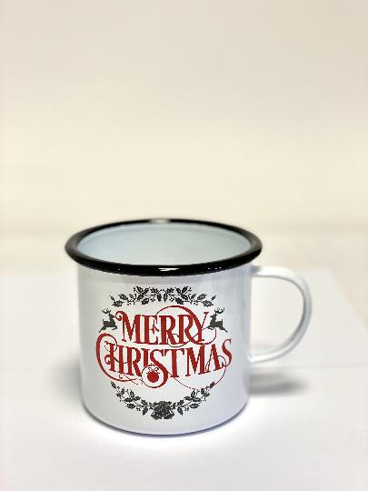 KARÁCSONYI BÖGRE BADOG MERRY CHR. 11X10CM DD60137