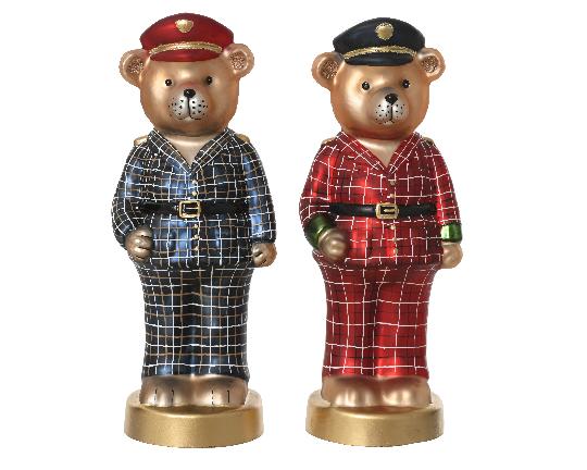 KARÁCSONYI ÜVEG MACI 28,5CM 129673