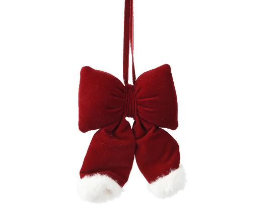 KARÁCSONYI MASNI BÁRSONY 22CM OXBLOOD 709486