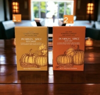 MÉCSES ÜVEGPOHARAS ILLATOS PUMPKIN SPICE