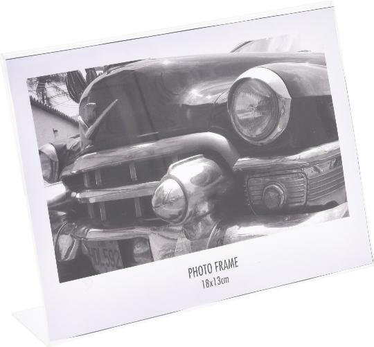 KÉPTARTÓ 18X13CM ÁTLÁTSZÓ FEKVŐ 609052