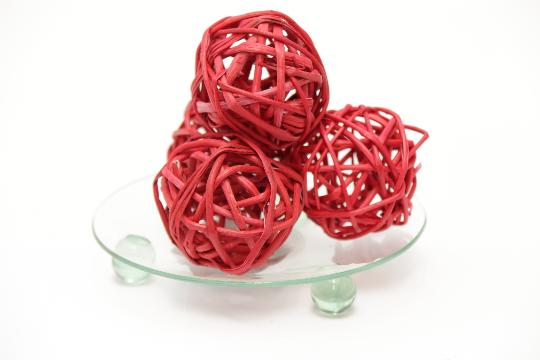 SZÁRAZ VESSZŐ LABDA 4CM PIROS