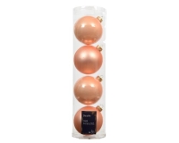 KARÁCSONYI GÖMB (4DB 10CM PEACH PEARL 141664