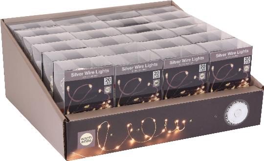 KARÁCSONYI ÉGÖSOR 20 LEDES ELEMES WARN WHITE 242311/057693