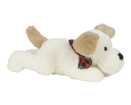 KARÁCSONYI PLÜSS KUTYA FEKVŐ ZENÉLŐ, TÁNCOLÓ 35CM 547730